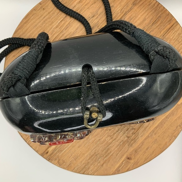 Timmy Woods Beverly Hills Vintage Hand Carved Yorkshire Terrier Dog Purse - Picture 4 of 7